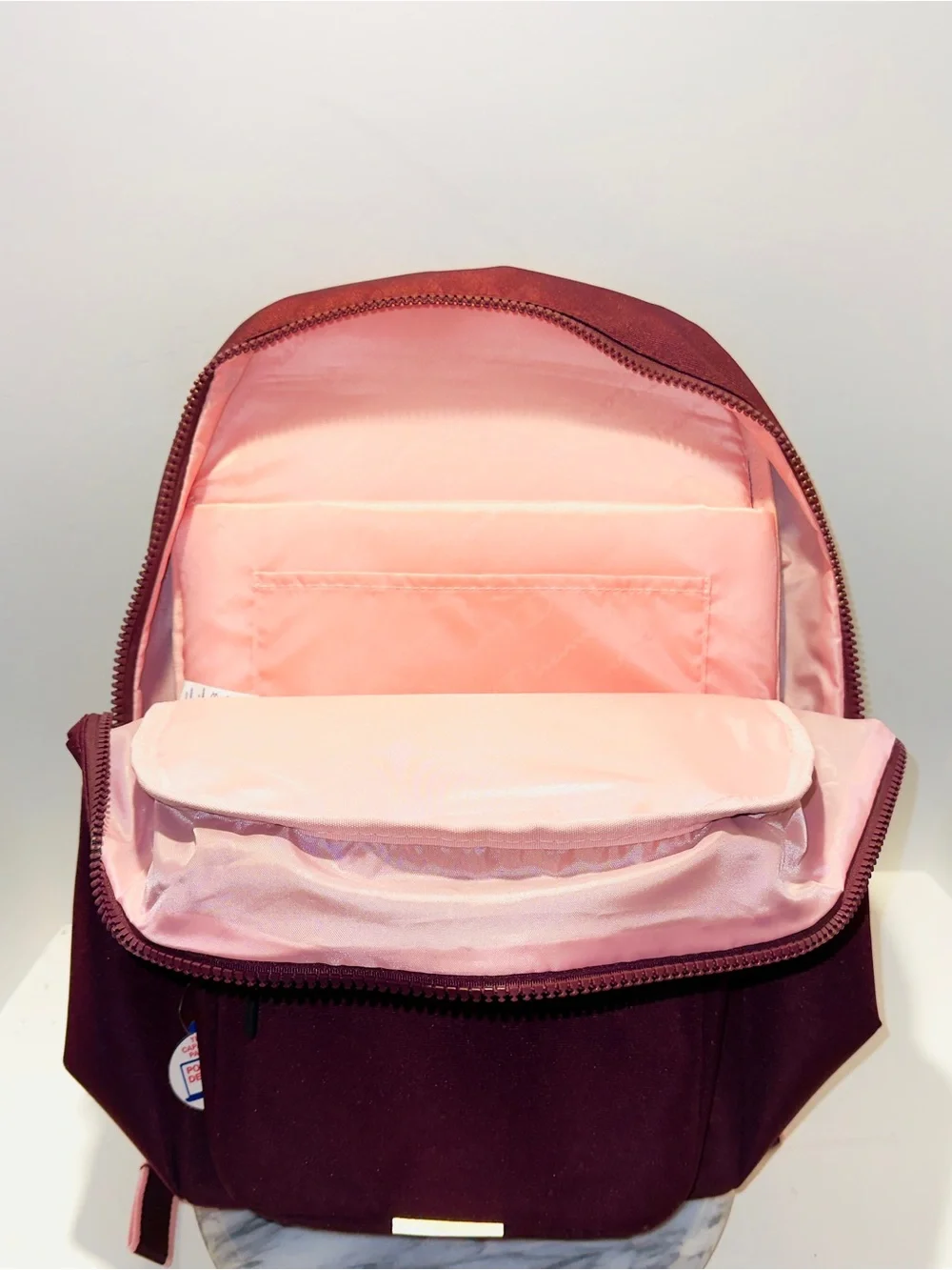 Champion Estate Backpack with Water Bottle Pocket Pink And Maroon New With Tags